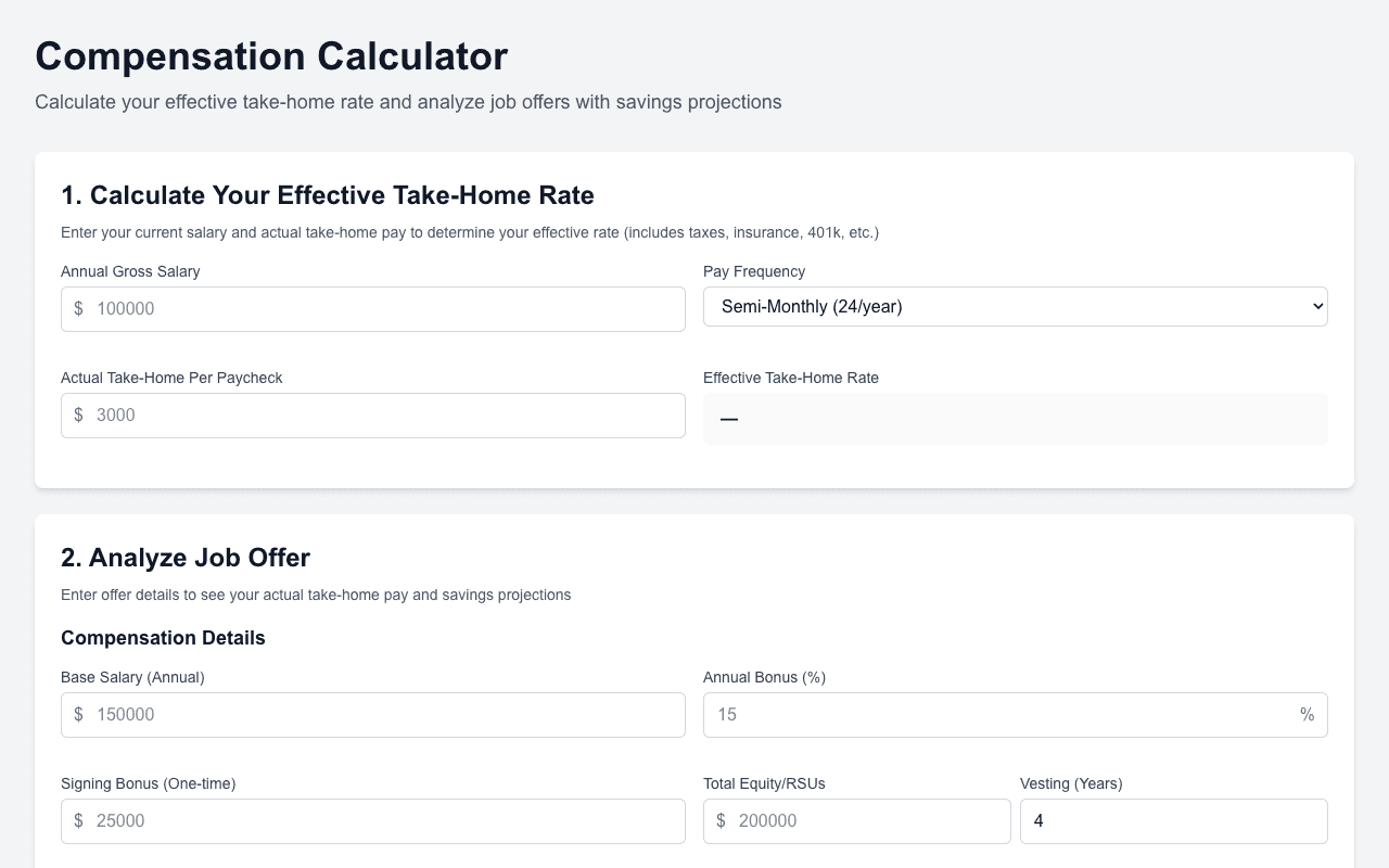 Comp Calculator screenshot