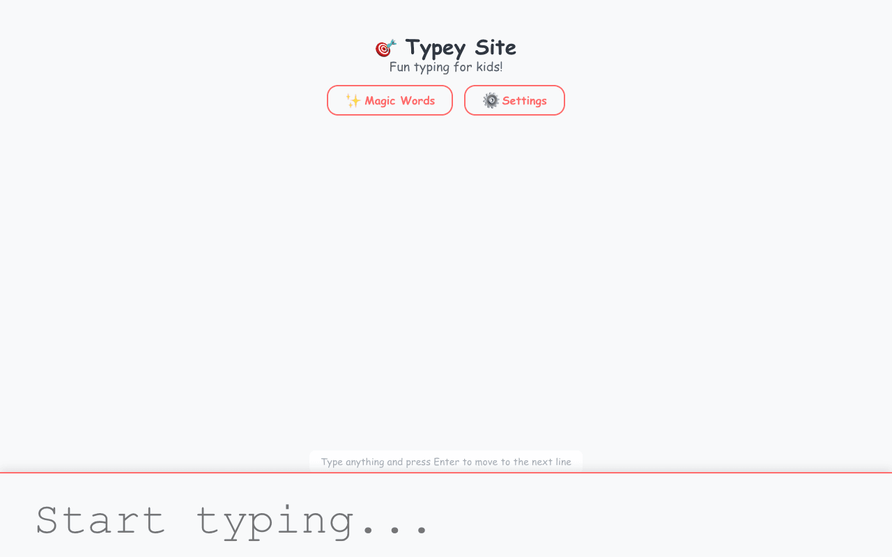 Typey screenshot
